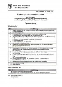 Einladung Planungsausschuss 26.8.13
