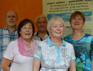 Der Aufsichtsrat der Haus an den Auen eG: Gabrlele Birke, Barbara schlaghecke-Josenhans, Dietmar Kraas, Angelika Lahrs (Vorsitzende) und Berthold Krause